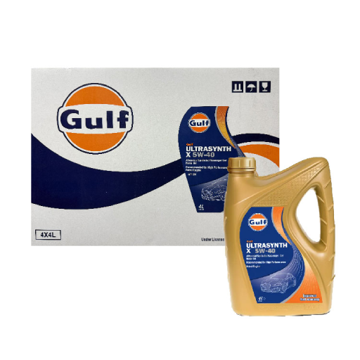 روغن موتور گالف Gulf ULTRASYNTH 5w-40 SN حجم 4 لیتر بسته 4 عددی