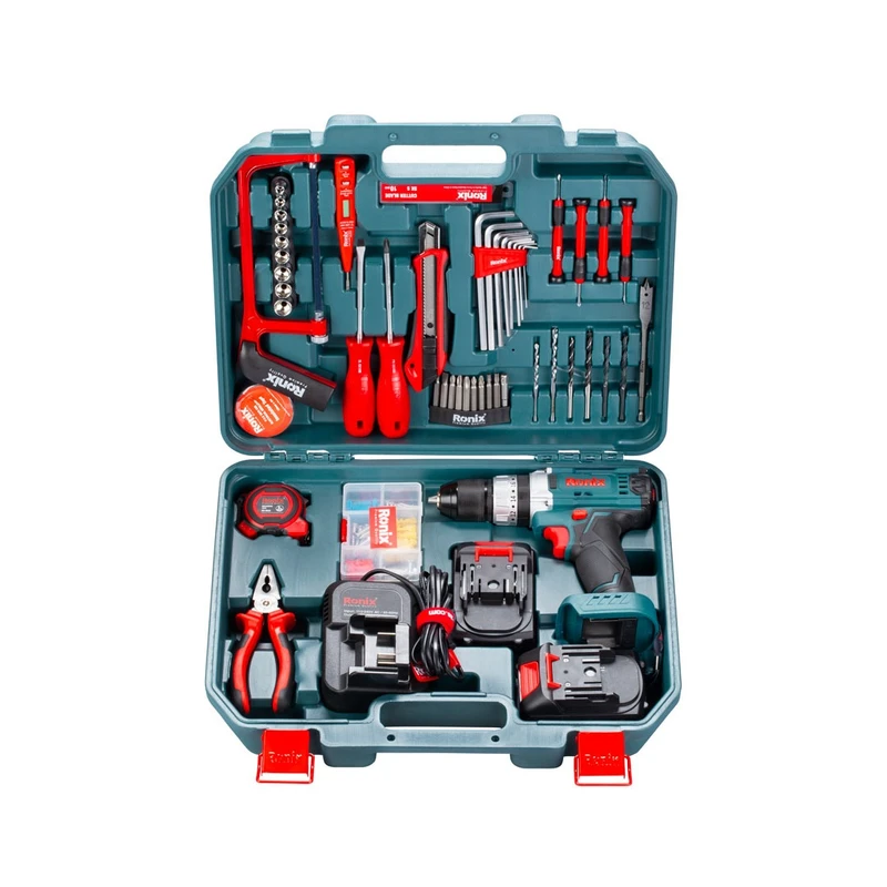 کیت دریل شارژی چکشی 53 پارچه RS-8620