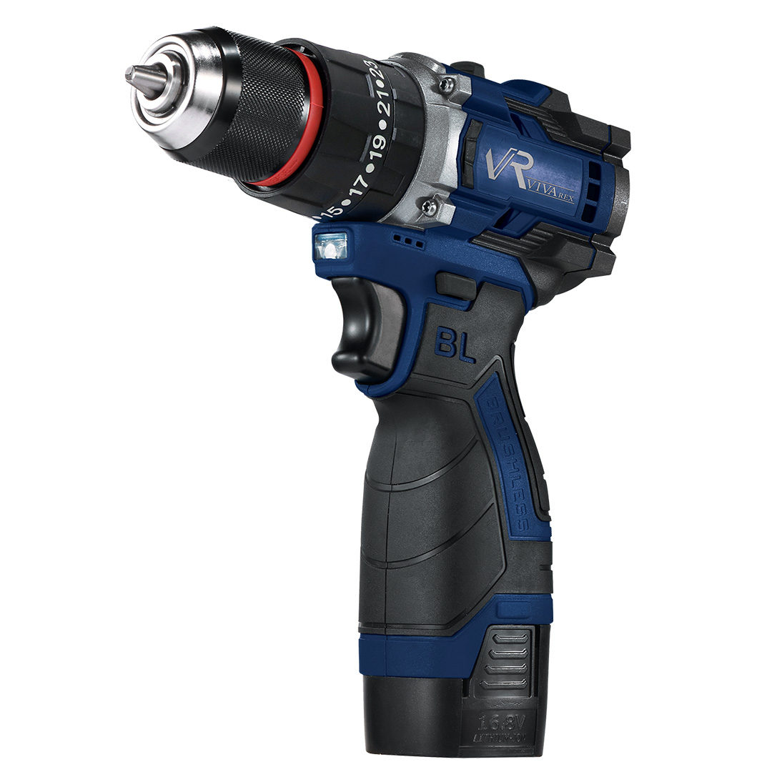 دریل پیچ‌گوشتی شارژی دو باتری مدل VR1610I-BL
